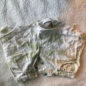 Pacsun Light Green Tie Dye shorts size 28